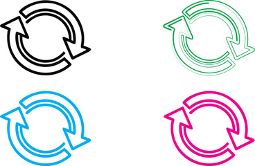 Minimalist avocado icons, colorful outlines, simple geometric shapes, flat design, clean lines, vibrant colors, monochrome illustrations, graphic design elements, vector art style, food symbols, moder