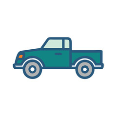 pickup truck icon design