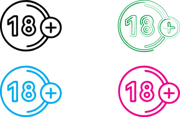 Minimalist avocado icons, colorful outlines, simple geometric shapes, flat design, clean lines, vibrant colors, monochrome illustrations, graphic design elements, vector art style, food symbols, moder