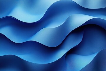 Blue wave pattern on a solid black background creating a modern abstract design