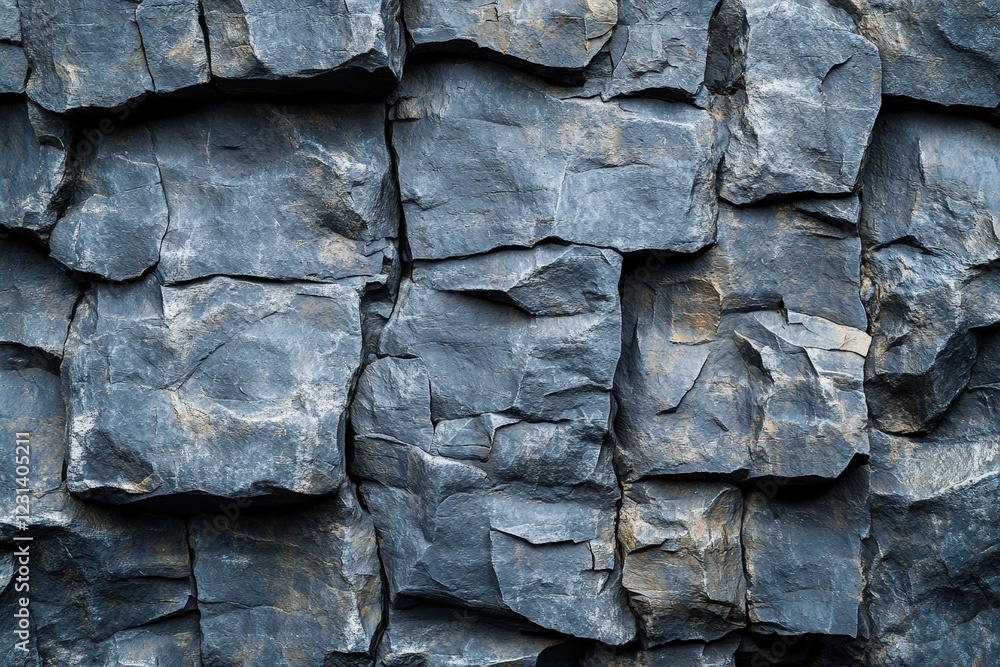 Poster close up image of a textured rock wall with various colors and patterns in nature