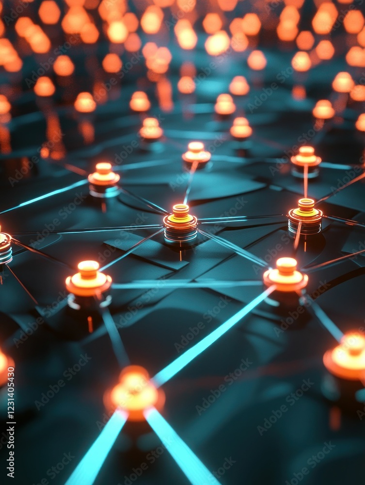 Poster abstract network connection: nodes and luminescent links