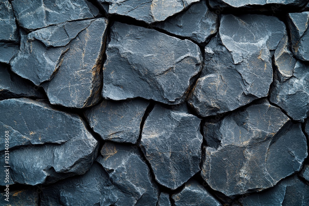 Poster close up view of textured rock wall showing natural patterns and variations in color and shape