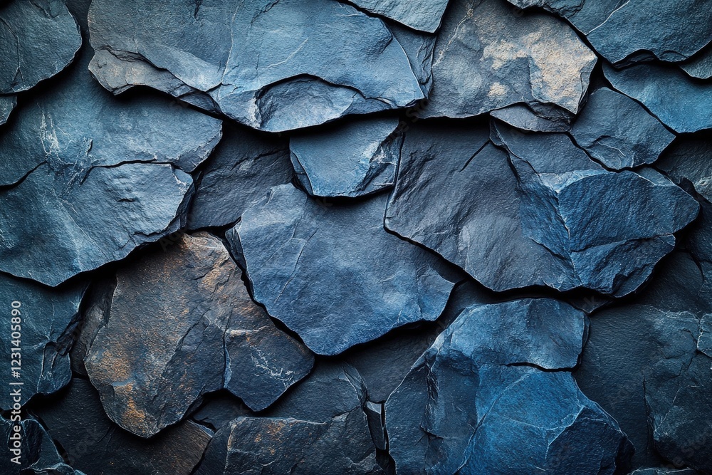 Aufkleber close up of textured rock wall surface with various colors and patterns in natural environment