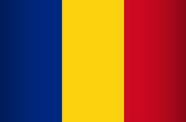 National Flag of Romania. Vector Element