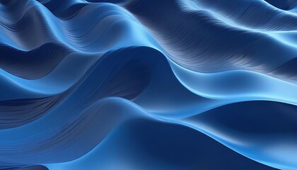 Obraz premium Blue wave with a white line in the middle