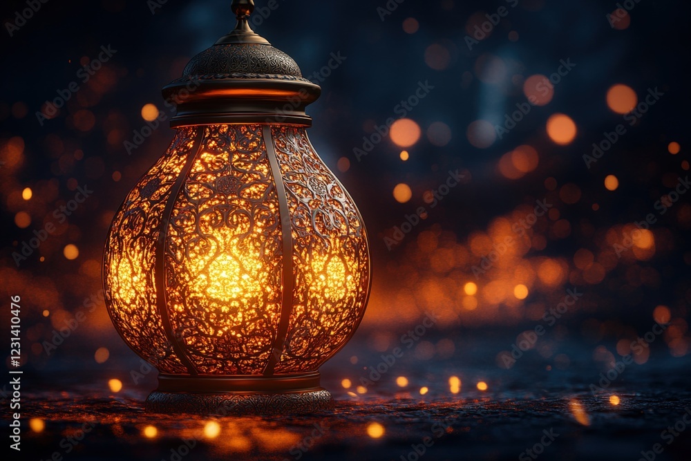 Poster lit candle on a wooden table with soft shadows creating a warm and inviting atmosphere in dim light