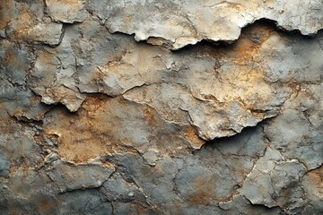 Fototapeta premium Wall with numerous visible cracks and damaged surface showing signs of decay and wear over time