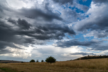 Obraz premium Summer storms over the countryside
