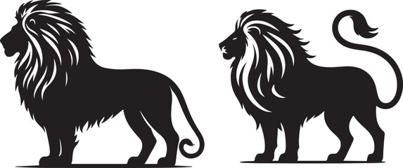 lionsilhouette vector