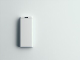 Sleek White Rectangular Product on Minimalist Background