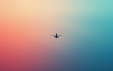 plane far away look small in the sky negative space