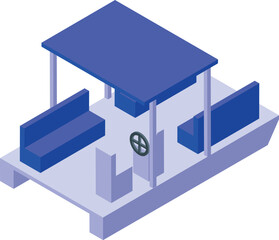 Pedal boat with canopy, offering a relaxing way to enjoy the water