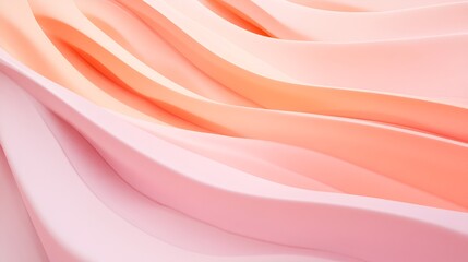 Obraz premium A soothing gradient of light pink and peach with a smooth, pastel texture