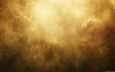 Golden abstract background with swirling clouds and light.