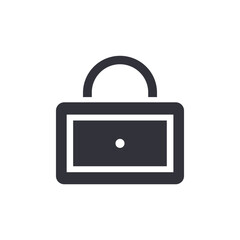 Lock storage solid icons, minimalist vector illustration ,simple transparent graphic element .Isolated on white background