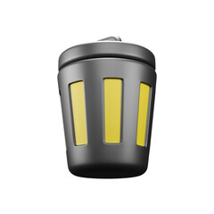 a 3d icon render garbage can