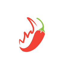 chili fire vector illustration