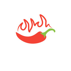 chili fire vector illustration