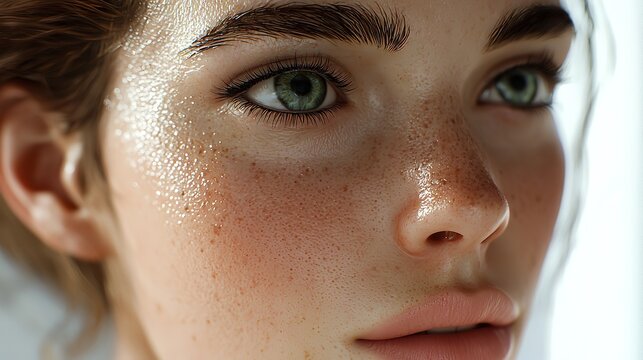 Before-and-after blackhead removal, highlighting oily, clogged pores pre-treatment and a refreshed, poreless surface post-extraction