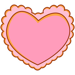 Pink Heart Shape Illustration