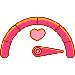 Love Level Meter Illustration