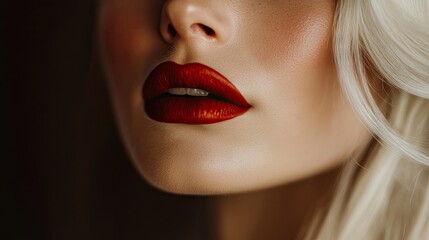 A sophisticated beauty styling featuring luxury lip tints and blurred smudges in soft matte hues