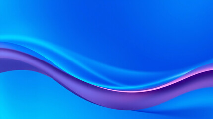 Fototapeta premium Gradient blue background with soft waves, symbolizing calm and health, ideal for wellness or mindfulness content