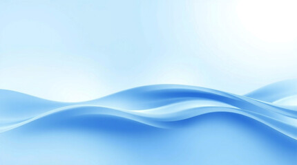 Gradient blue background with soft waves, symbolizing calm and health, ideal for wellness or mindfulness content