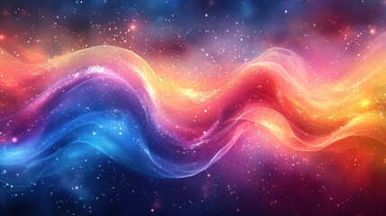 Obraz premium Independence Day Celebration Digital Illustration with American Flag and Sunset Background