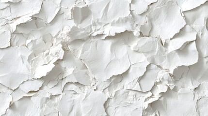 Fototapeta premium Cracked white plaster texture background design