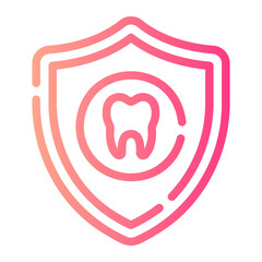 dental insurance Line Gradient Icon