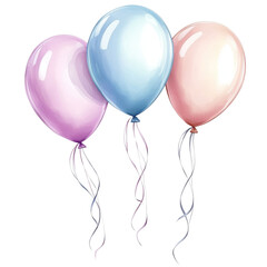 Colorful Birthday Balloons Graphics or Clipart for Birthday Vibes and Celebration