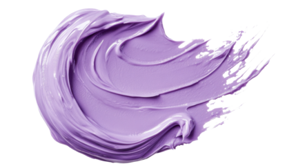 Dynamic purple paint stroke with textured details