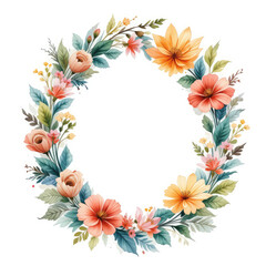 Obraz premium wreath of flowers