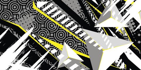 Geometric abstract background livery design
