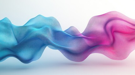 Obraz premium Abstract flowing fabric, pastel, digital art, website banner