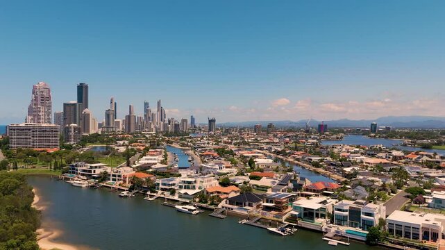 Aerial View of Gold Coast Cityscape