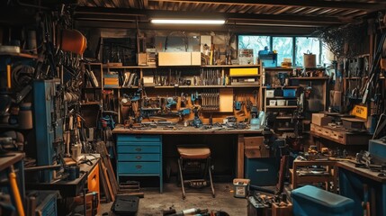 A Cluttered Workshop: A Haven for Craftsmen