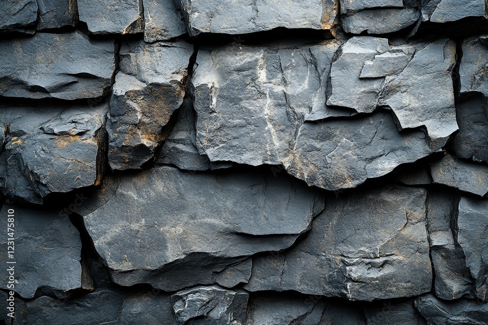 Poster close up of a rock wall with an embedded clock displaying time on a natural surface