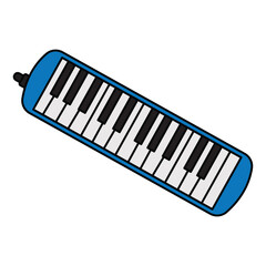 Illustration of simple keyboard harmonica