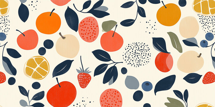 Verschiedene Obstsorten als Hintergrundbild oder Geschenkpapier. Werbebanner Obst Vitamine Fr&uuml;chte