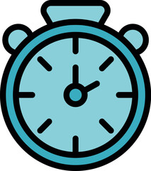 Stopwatch is ticking, measuring time, performance, and speed in a competition or workout