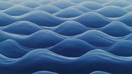 Obraz premium Abstract Blue Wavy Pattern Background