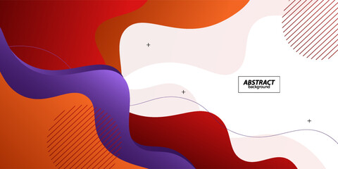 Purple, red and orange waves. Abstract paper cut. Abstract colorful waves. Wavy banner. Colorful geometric design. Wavy paper cut. Vector Eps10