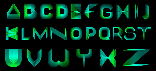Neon alphabet bundle