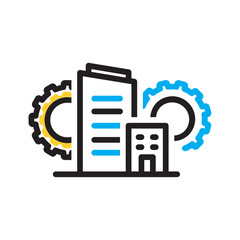 Vector multi color icon for Enterprise