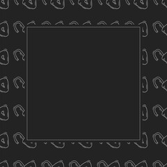 padlock frame. doodle padlock square frame. hand drawn padlock frame background. padlock background