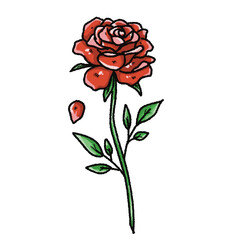 Valentine’s Day Rose Clipart Set – Hand-Drawn Floral PNG with Transparent Background