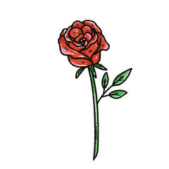 Valentine’s Day Rose Clipart Set – Hand-Drawn Floral PNG with Transparent Background